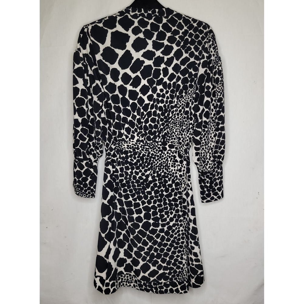 Topshop Black/White Giraffe Print Mini Shirt Dress - Picture 5 of 7